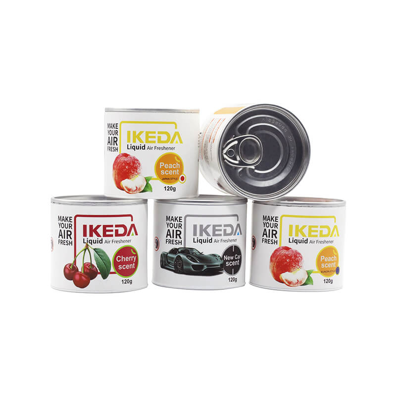 IKEDA 2Pcs Car Air Fresheners, 120ml Fiber Cans Fruit Scents Car Interior  Odor Eliminator for Women Men Home, Office (Cherry + Peach)