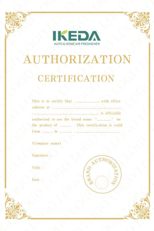 IKEDA authorization certificate