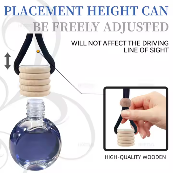 Car Air Freshener Liquid Hanging - Fresh Scents, Durable & Convenient Design - Image 2