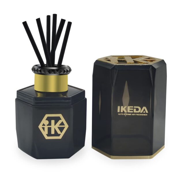 Bulk Order Aromatherapy Reed Diffusers - Customizable Black Bottles with Fiber Sticks