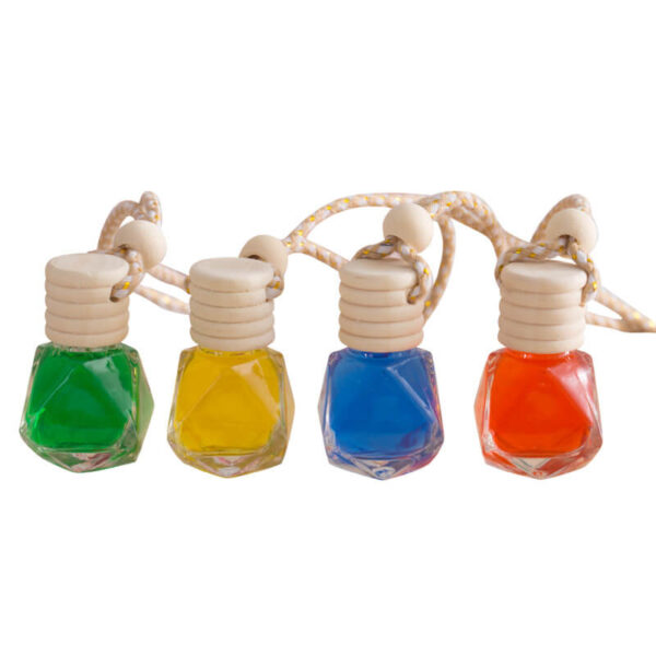 Wooden Car Perfume – 7ml Essential Oil, Wood Cap Hanging Air Freshener