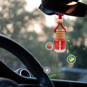 Custom Car Perfume Pendant – 7ml Essential Oil, Wooden Diffuser, Odor Removal