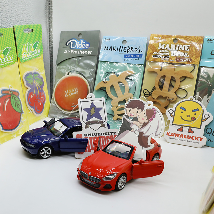 Custom paper card car air freshener for wholesale