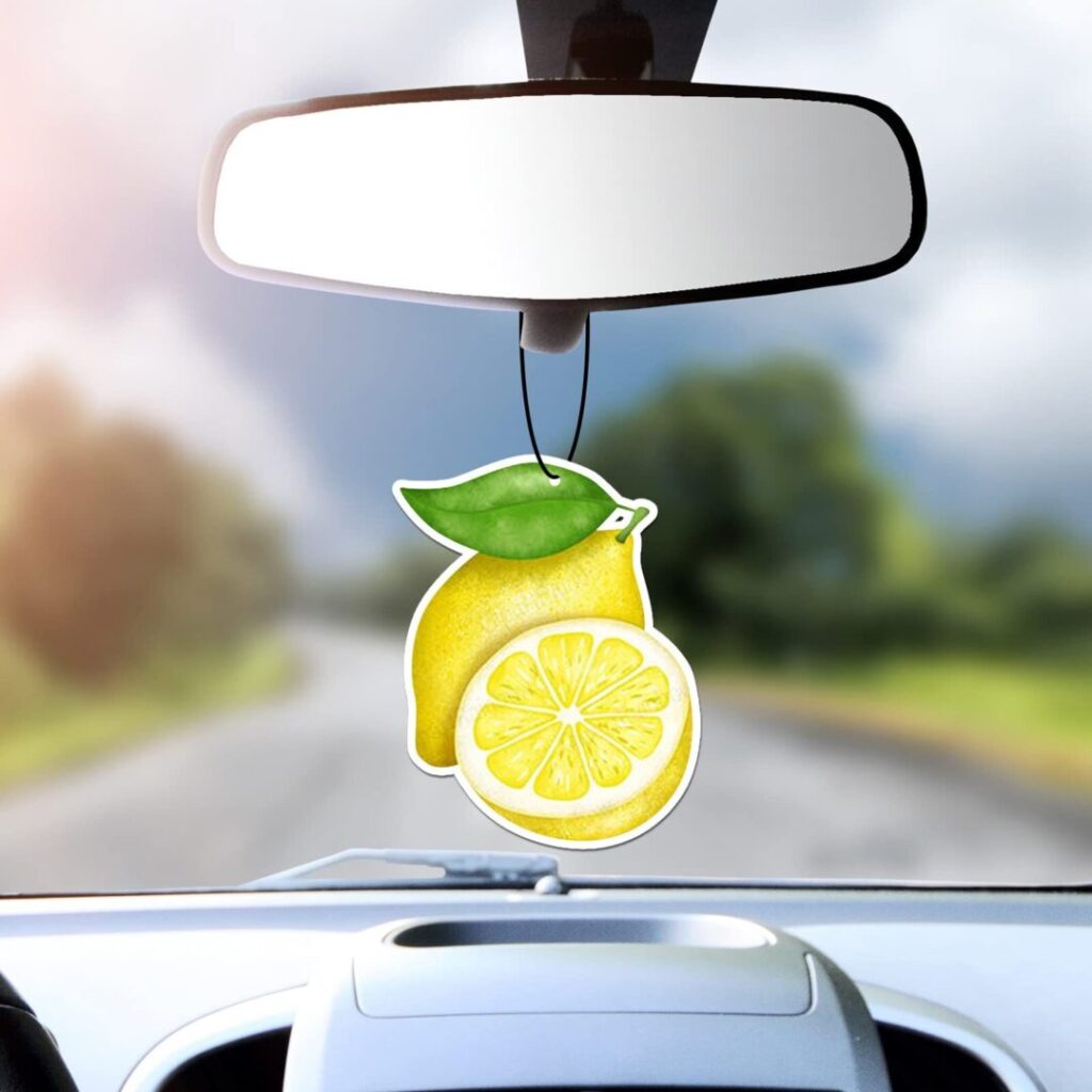 lemon scented car air freshener fragrance
