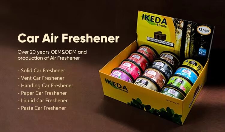private label car air freshener packaging and branding design